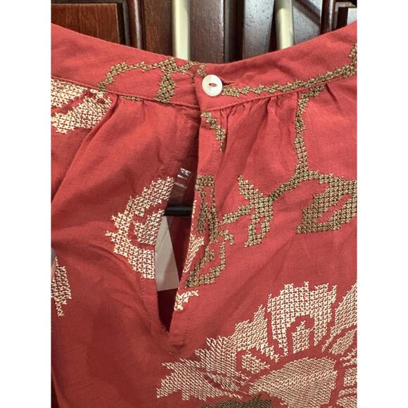 Payal Pratap by Anthropologie Rhododendron Blouse Peasant Top Size 14 NWT - Picture 6 of 14
